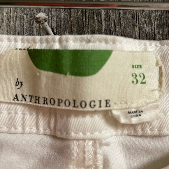ANTHROPOLOGIE off white summer pants - size 32/12 - Picture 4 of 8
